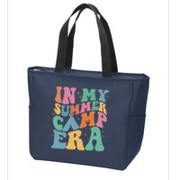 In My Summer Camp Era Retro Groovy Zip Tote Bag