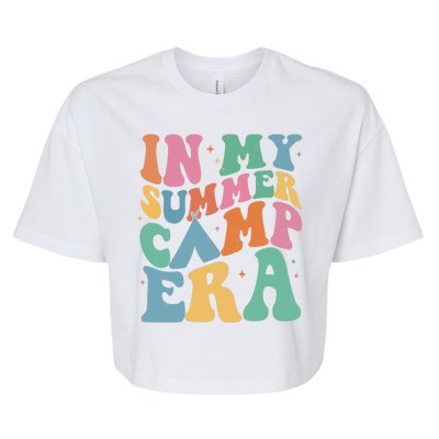 In My Summer Camp Era Retro Groovy Bella+Canvas Jersey Crop Tee