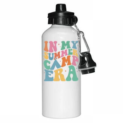 In My Summer Camp Era Retro Groovy Aluminum Water Bottle