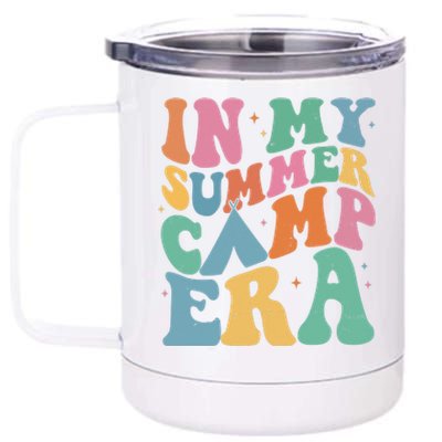 In My Summer Camp Era Retro Groovy 12 oz Stainless Steel Tumbler Cup