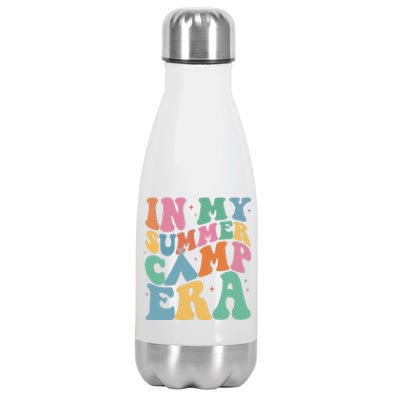 In My Summer Camp Era Retro Groovy Stainless Steel Insulated Water Bottle