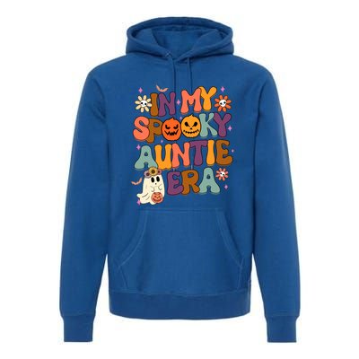 In My Spooky Auntie Era Halloween Groovy Funny Aunt Spooky Funny Gift Premium Hoodie