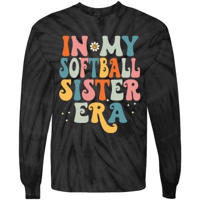 In My Softball Sister Era Tie-Dye Long Sleeve Shirt