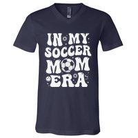 In My Soccer Mom Era Funny Soccer Mom Gifts V-Neck T-Shirt