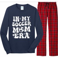 In My Soccer Mom Era Funny Soccer Mom Gifts Long Sleeve Pajama Set