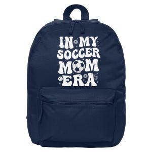 In My Soccer Mom Era Funny Soccer Mom Gifts 16 in Basic Backpack