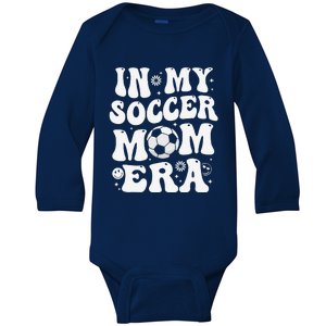 In My Soccer Mom Era Funny Soccer Mom Gifts Baby Long Sleeve Bodysuit