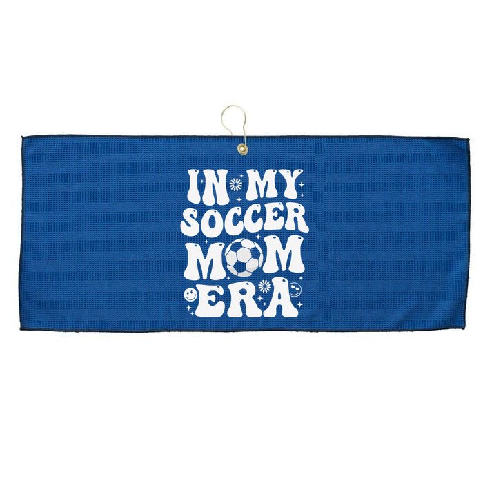 In My Soccer Mom Era Funny Soccer Mom Gifts Large Microfiber Waffle Golf Towel