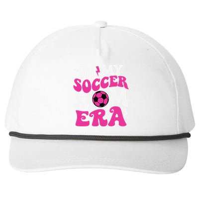 In My Soccer Mom Era Cute Groovy Soccer Mom Snapback Five-Panel Rope Hat