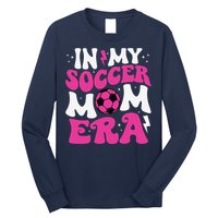 In My Soccer Mom Era Cute Groovy Soccer Mom Long Sleeve Shirt