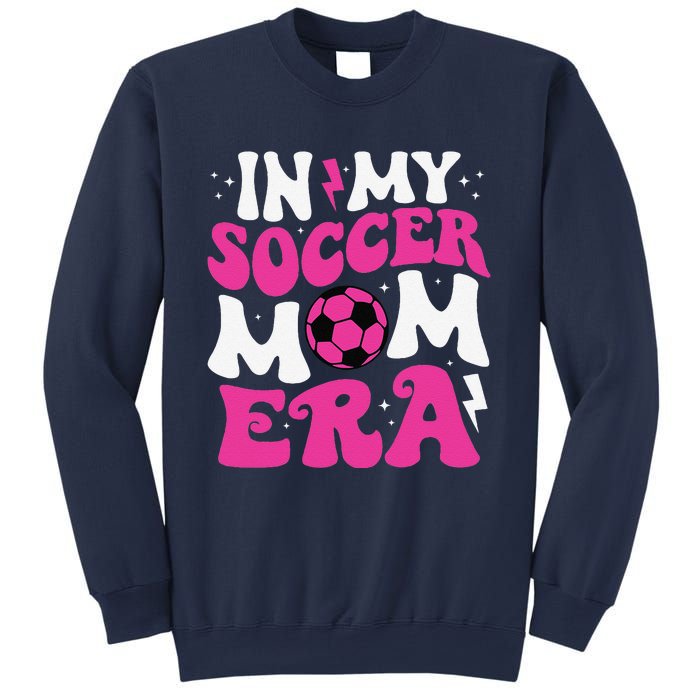 In My Soccer Mom Era Cute Groovy Soccer Mom Sweatshirt