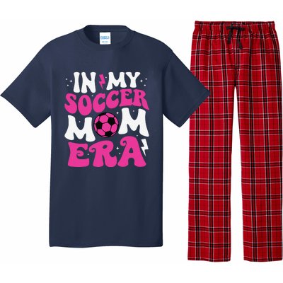 In My Soccer Mom Era Cute Groovy Soccer Mom Pajama Set