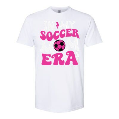 In My Soccer Mom Era Cute Groovy Soccer Mom Softstyle CVC T-Shirt