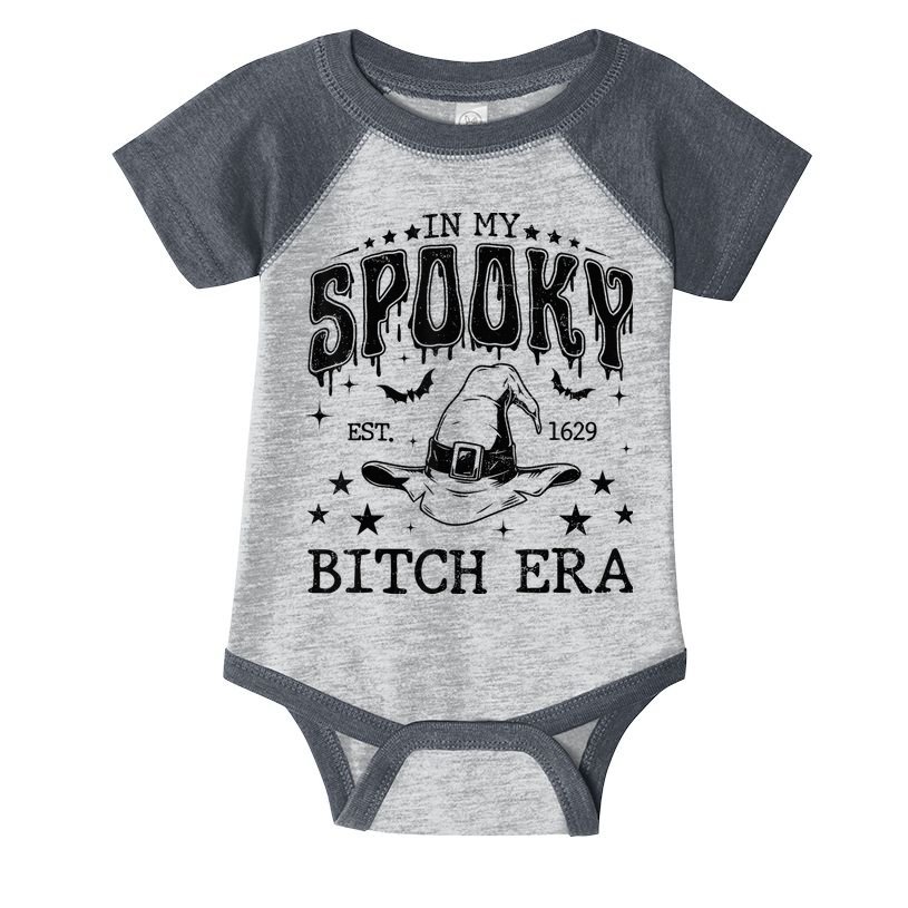 In My Spooky Bitch Era, Funny Spooky Bitch Halloween Tees Infant Baby Jersey Bodysuit