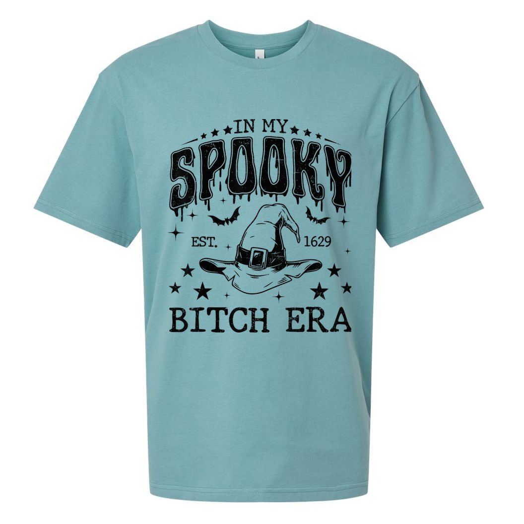 In My Spooky Bitch Era, Funny Spooky Bitch Halloween Tees Sueded Cloud Jersey T-Shirt