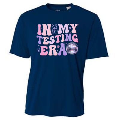 In My Testing Era Test Day Retro Motivational Teacher Cooling Performance Crew T-Shirt