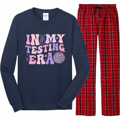 In My Testing Era Test Day Retro Motivational Teacher Long Sleeve Pajama Set