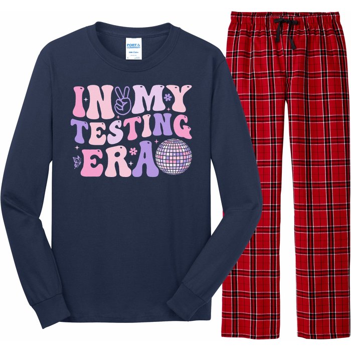 In My Testing Era Test Day Retro Motivational Teacher Long Sleeve Pajama Set