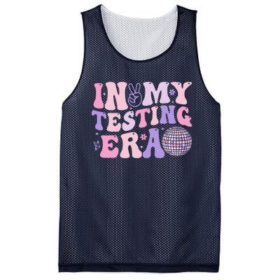 In My Testing Era Test Day Retro Motivational Teacher Mesh Reversible Basketball Jersey Tank