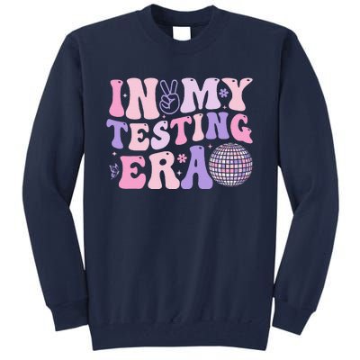 In My Testing Era Test Day Retro Motivational Teacher Tall Sweatshirt