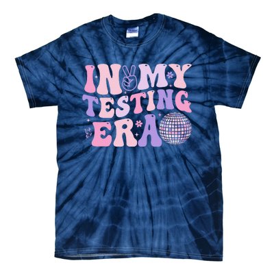 In My Testing Era Test Day Retro Motivational Teacher Tie-Dye T-Shirt