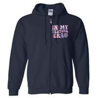 In My Testing Era Test Day Retro Motivational Teacher Full Zip Hoodie