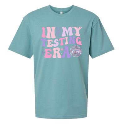 In My Testing Era Test Day Retro Motivational Teacher Sueded Cloud Jersey T-Shirt