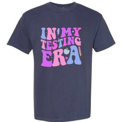 In My Testing Era Test Day Retro Motivational Teacher Garment-Dyed Heavyweight T-Shirt