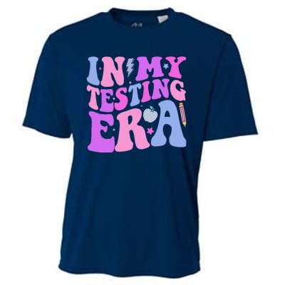 In My Testing Era Test Day Retro Motivational Teacher Cooling Performance Crew T-Shirt