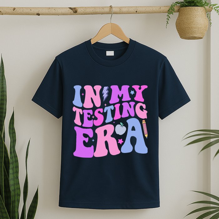 In My Testing Era Test Day Retro Motivational Teacher T-Shirt