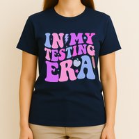 In My Testing Era Test Day Retro Motivational Teacher T-Shirt