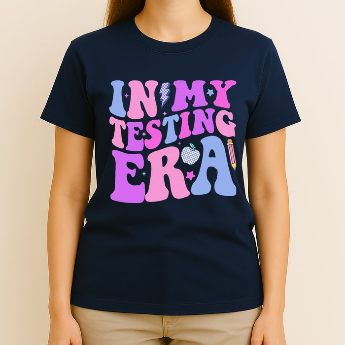 In My Testing Era Test Day Retro Motivational Teacher T-Shirt