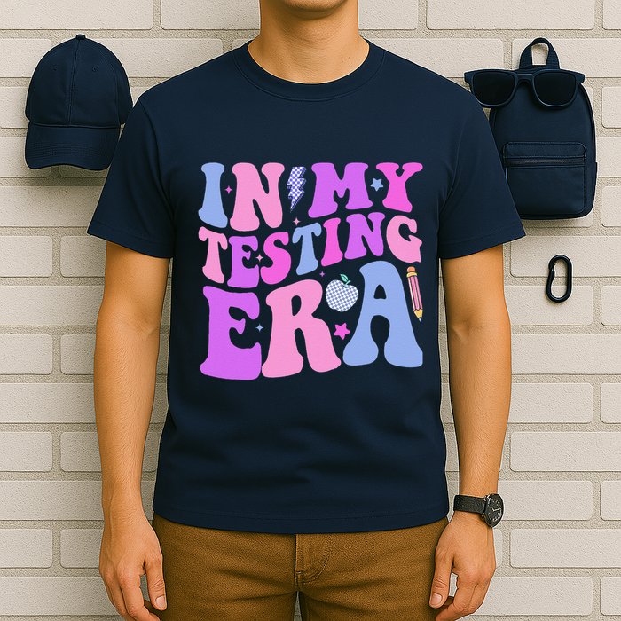 In My Testing Era Test Day Retro Motivational Teacher T-Shirt