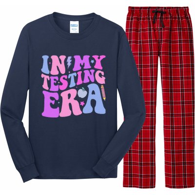 In My Testing Era Test Day Retro Motivational Teacher Long Sleeve Pajama Set