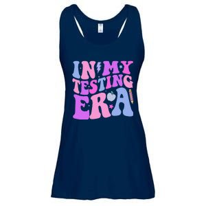 In My Testing Era Test Day Retro Motivational Teacher Ladies Essential Flowy Tank