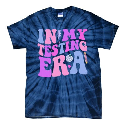 In My Testing Era Test Day Retro Motivational Teacher Tie-Dye T-Shirt