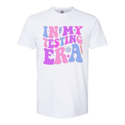 In My Testing Era Test Day Retro Motivational Teacher Softstyle CVC T-Shirt