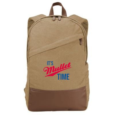 ItS Mullet Time Funny Redneck Mullet Cotton Canvas Backpack