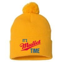 ItS Mullet Time Funny Redneck Mullet Pom Pom 12in Knit Beanie