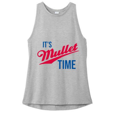 ItS Mullet Time Funny Redneck Mullet Ladies PosiCharge Tri-Blend Wicking Tank
