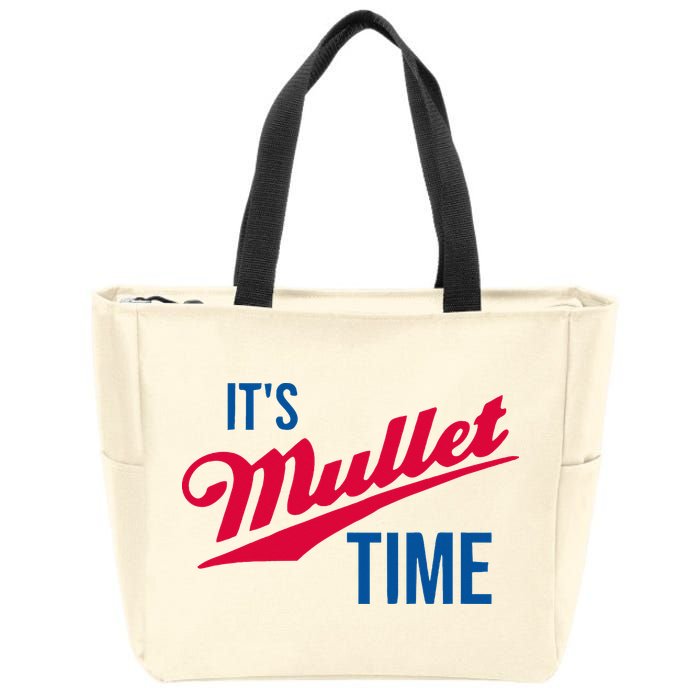 ItS Mullet Time Funny Redneck Mullet Zip Tote Bag