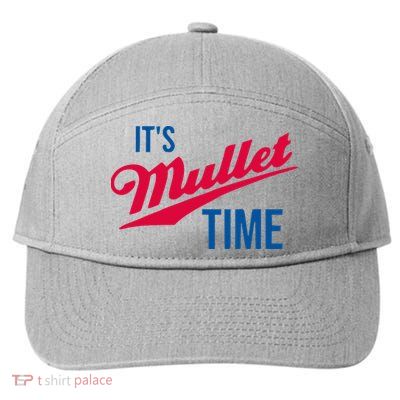 ItS Mullet Time Funny Redneck Mullet 7-Panel Snapback Hat