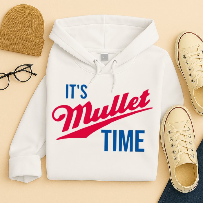ItS Mullet Time Funny Redneck Mullet Hoodie