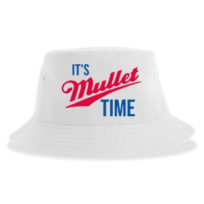 ItS Mullet Time Funny Redneck Mullet Sustainable Bucket Hat