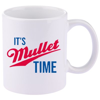 ItS Mullet Time Funny Redneck Mullet 11oz C Handle Ceramic Mug