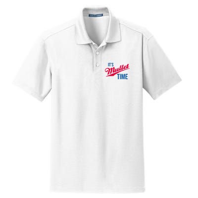 ItS Mullet Time Funny Redneck Mullet Dry Zone Grid Polo
