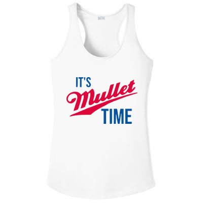 ItS Mullet Time Funny Redneck Mullet Ladies PosiCharge Competitor Racerback Tank
