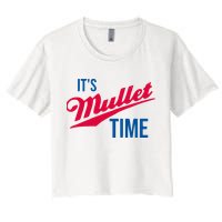 ItS Mullet Time Funny Redneck Mullet Crop Top