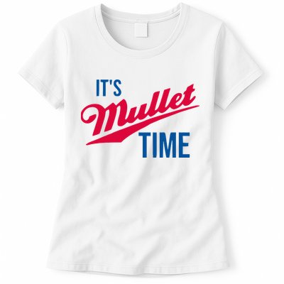 ItS Mullet Time Funny Redneck Mullet Womens T-Shirt
