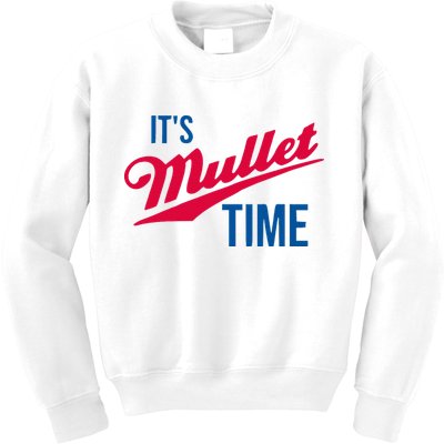 ItS Mullet Time Funny Redneck Mullet Kids Sweatshirt